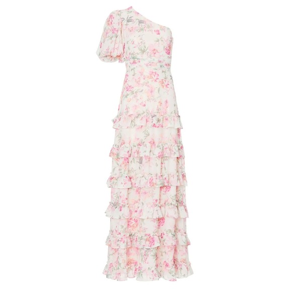 One33 Social Dresses & Skirts - One33 Social Vintage Floral Gown Maxi Dress from Rent the Runway - Pink - Sz 4